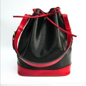 Louis Vuitton Black and Red Shoulder Bag